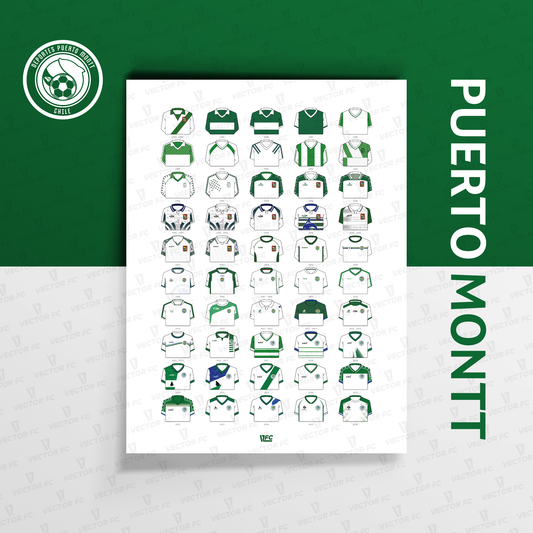 Poster / Camisetas D. Puerto Montt 2026 - Ilustrado por Vector FC