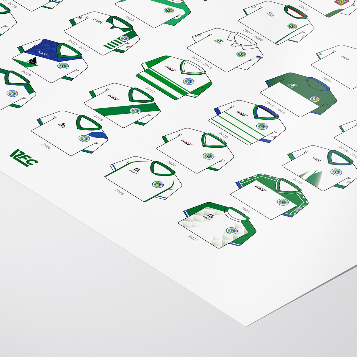 Poster / Camisetas D. Puerto Montt 2026 - Ilustrado por Vector FC
