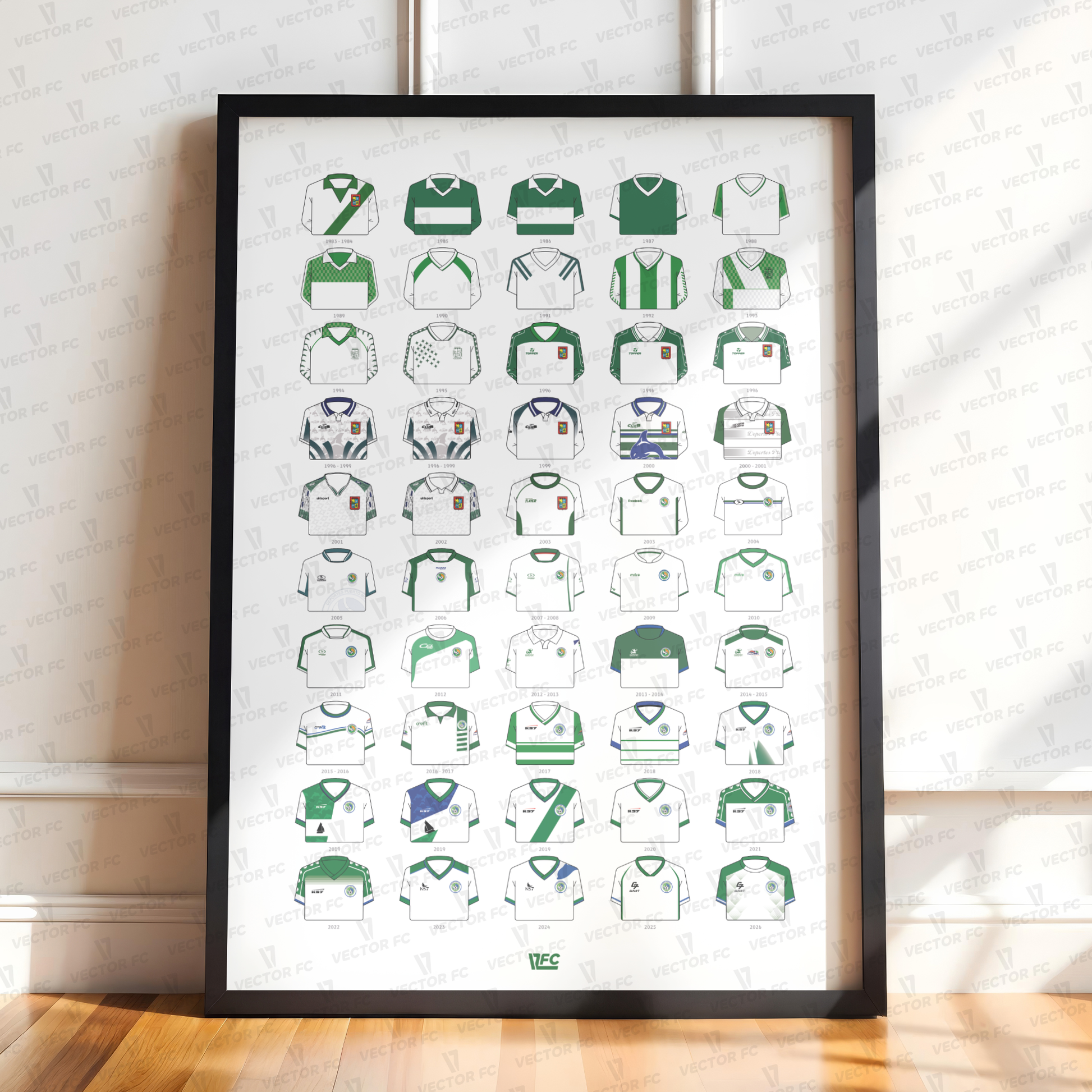 Poster / Camisetas D. Puerto Montt 2026 - Ilustrado por Vector FC