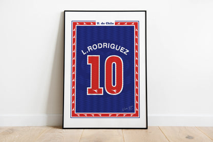 Poster / Dorsal Leo Rodríguez 96-97 La Camiseta Azul