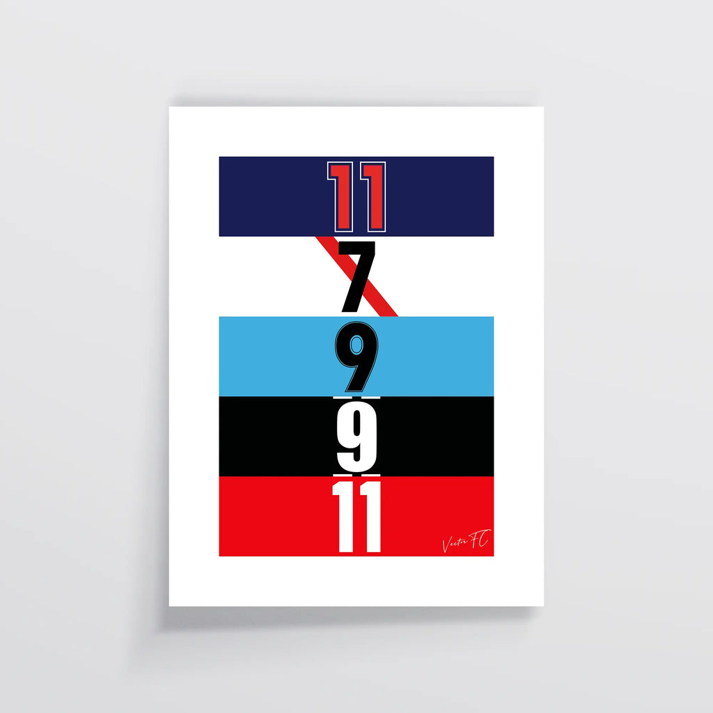 Poster / Dorsales Marcelo Salas - Ilustrado por Vector FC