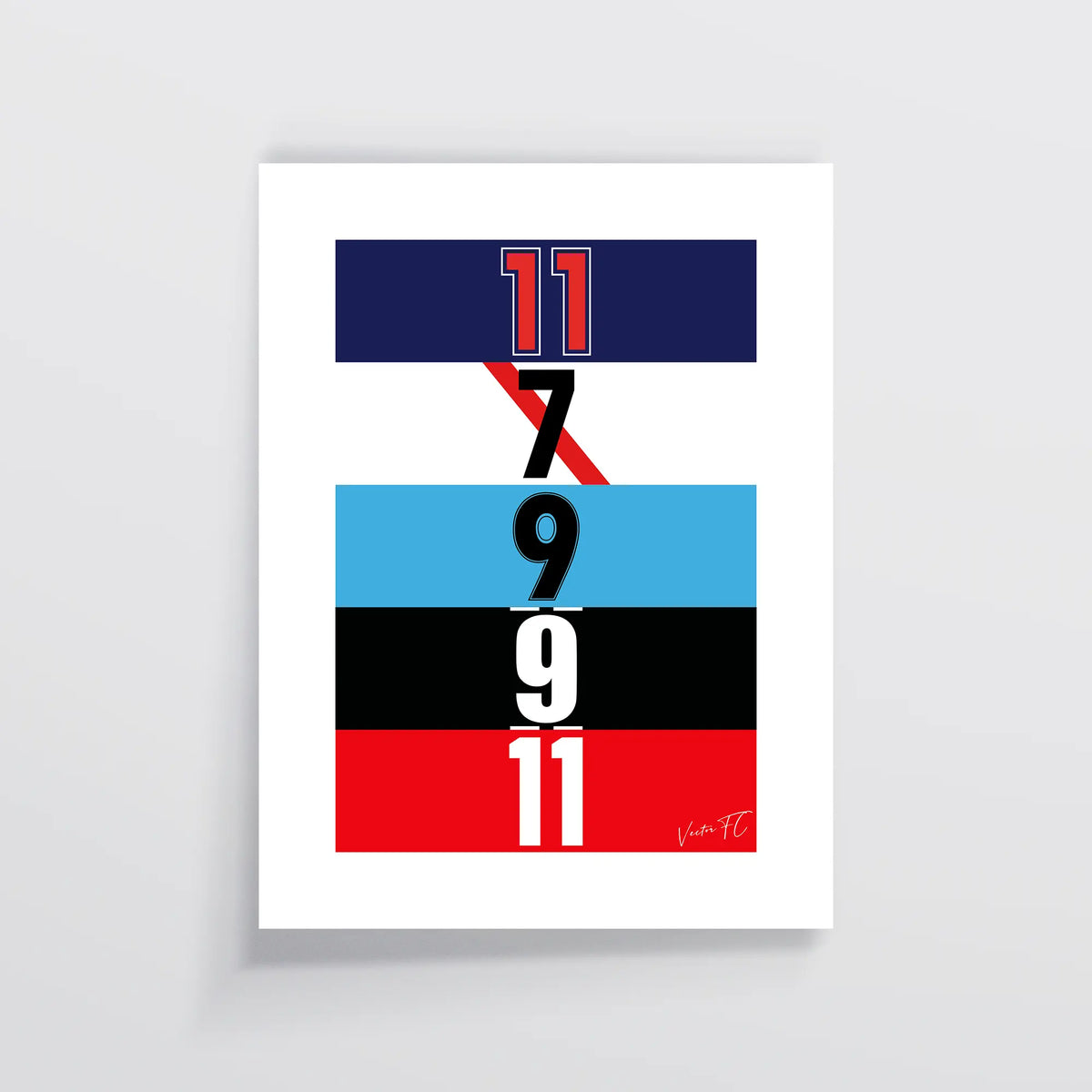 Poster / Dorsales Marcelo Salas - Ilustrado por Vector FC