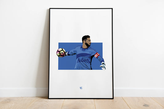 Poster / Johnny Herrera 1999 La Camiseta Azul