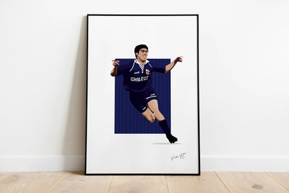 Poster / Marcelo Salas 1994 La Camiseta Azul