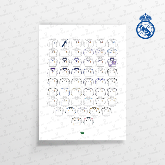 Poster / Camisetas Real Madrid 26-27 - Ilustrado por Vector FC