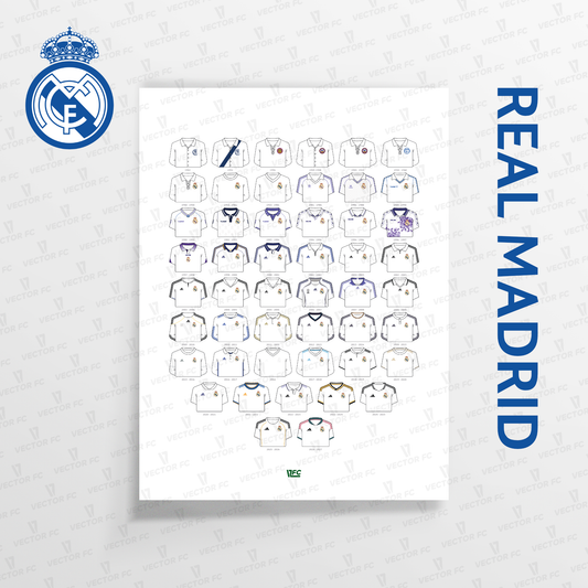 Poster / Camisetas Real Madrid 26-27 - Ilustrado por Vector FC