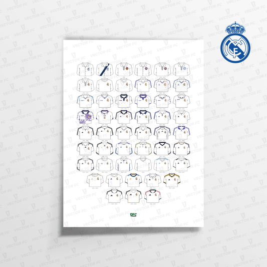 Poster / Camisetas Real Madrid 26-27 - Ilustrado por Vector FC
