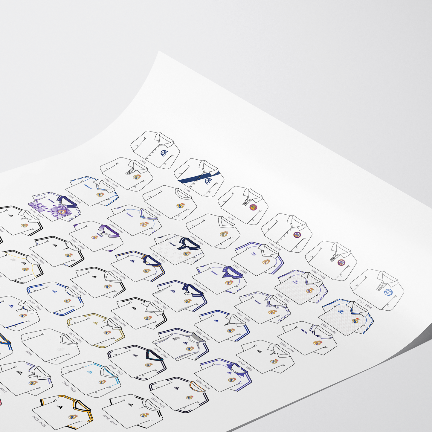 Poster / Camisetas Real Madrid 26-27 - Ilustrado por Vector FC