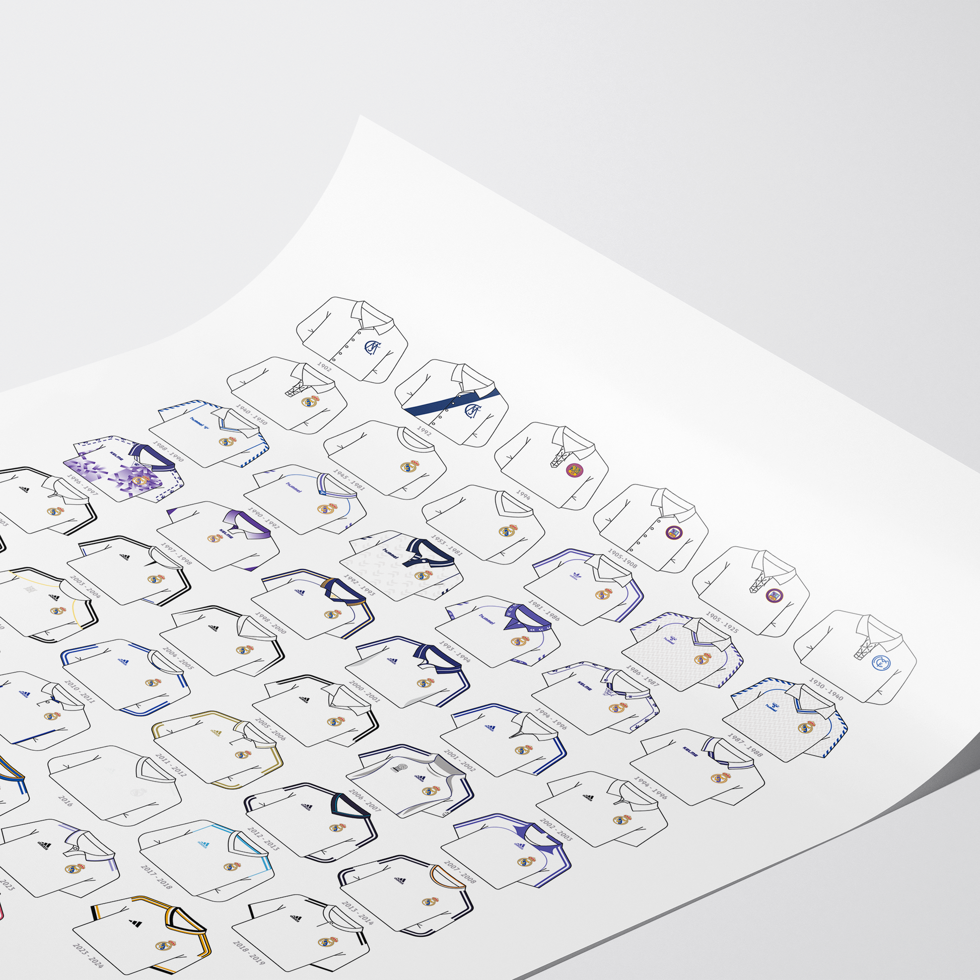 Poster / Camisetas Real Madrid 26-27 - Ilustrado por Vector FC