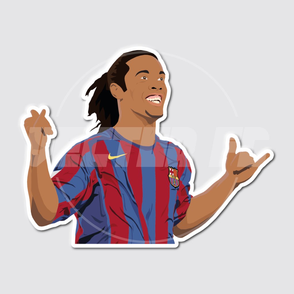 Sticker / Ronaldinho - Ilustrado por Vector FC