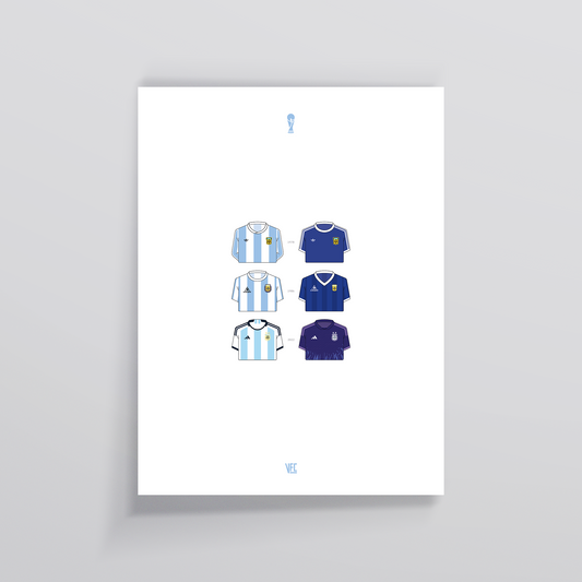 Poster / Camisetas Selección Argentina