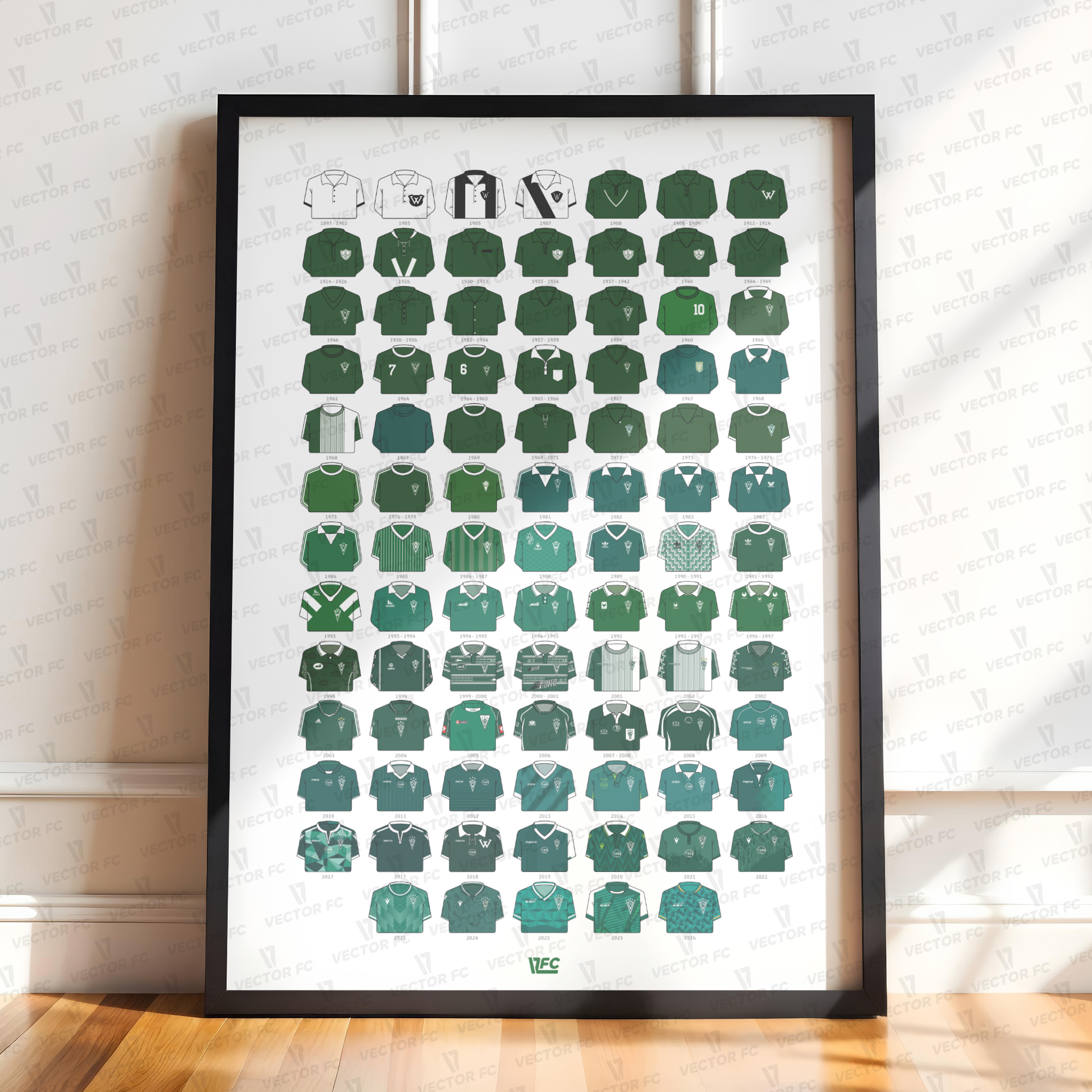 Poster / Camisetas Santiago Wanderers 2026 - Ilustrado por Vector FC