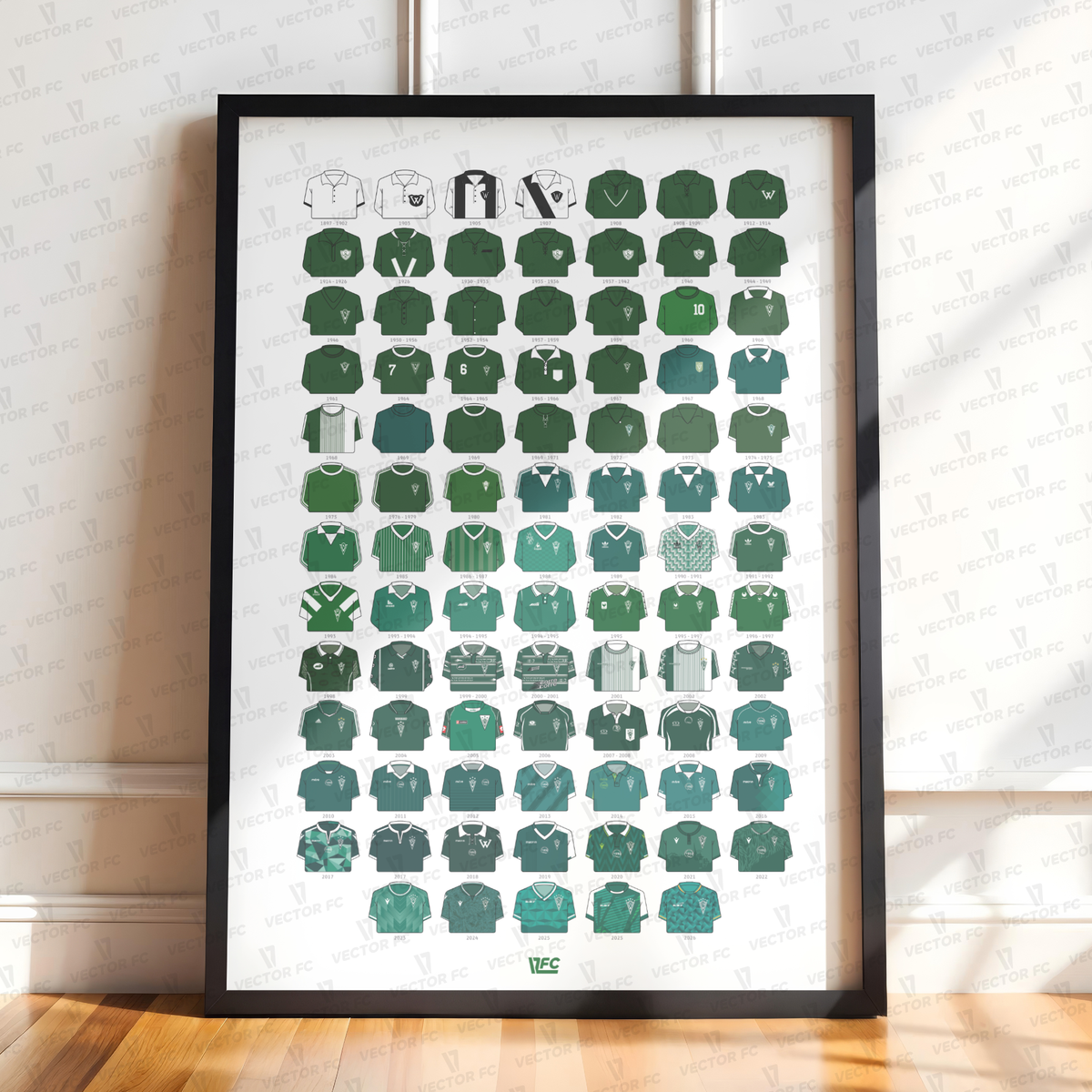 Poster / Camisetas Santiago Wanderers 2026 - Ilustrado por Vector FC