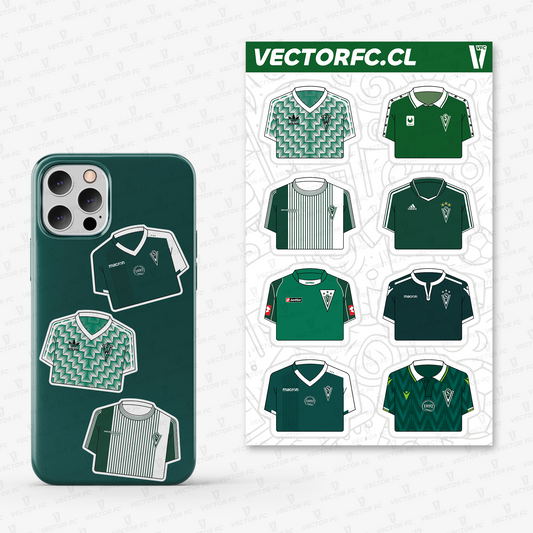 Lámina stickers / Camisetas Santiago Wanderers - Ilustrado por Vector FC