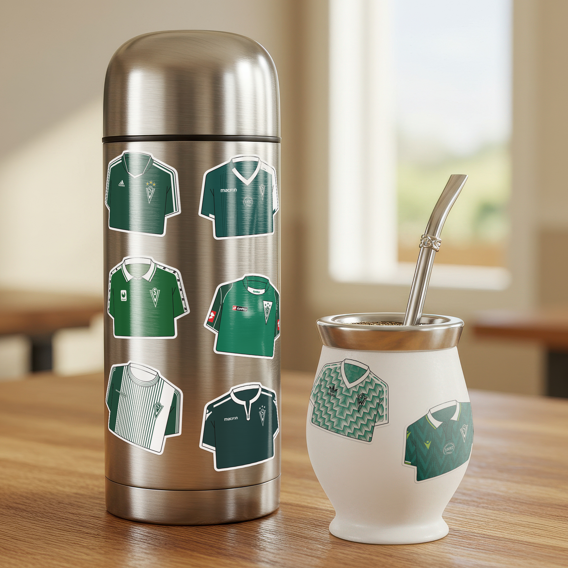 Lámina stickers / Camisetas Santiago Wanderers - Ilustrado por Vector FC