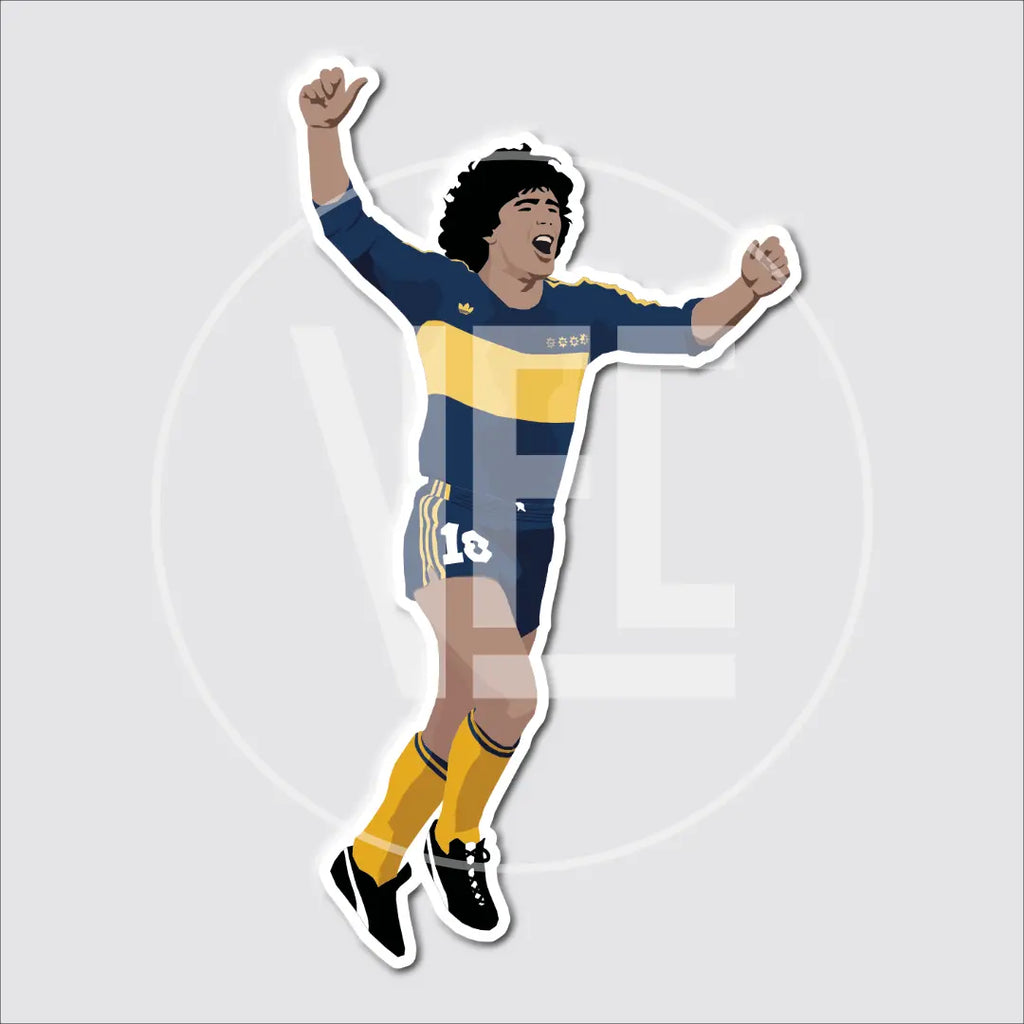Sticker / Diego Maradona - Ilustrado por Vector FC