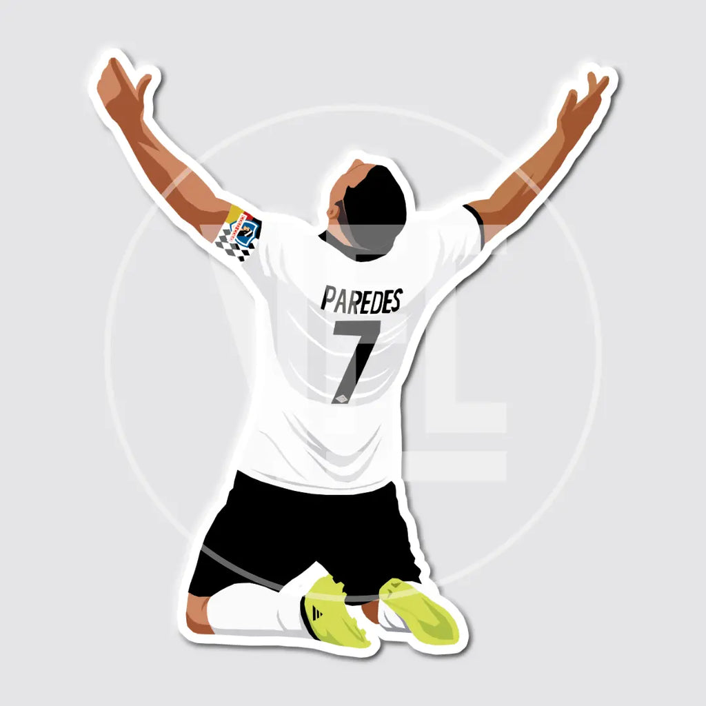 Sticker / Esteban Paredes - Ilustrado por Vector FC