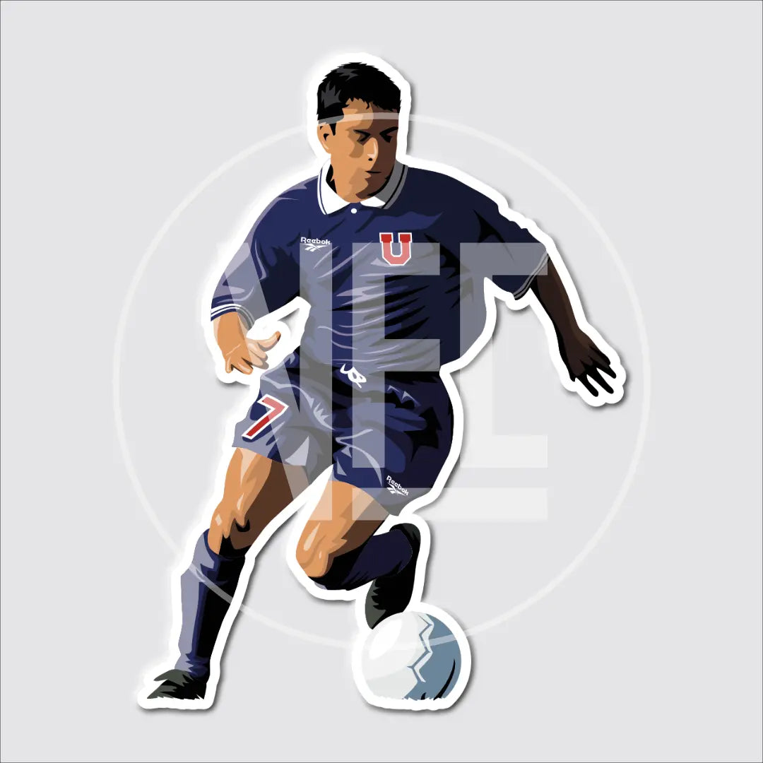 Sticker / Esteban Valencia - Ilustrado por Vector FC