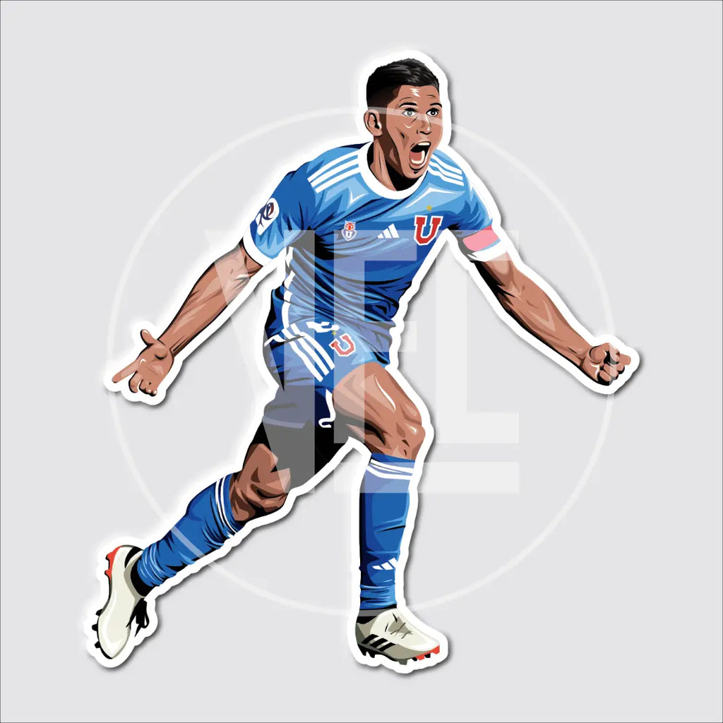 Sticker / Israel Poblete - Ilustrado por Vector FC