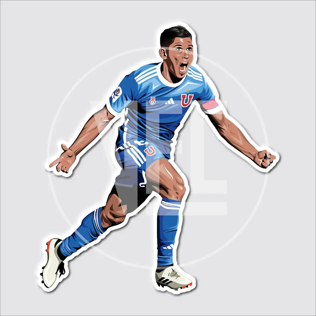 Sticker / Israel Poblete - Ilustrado por Vector FC