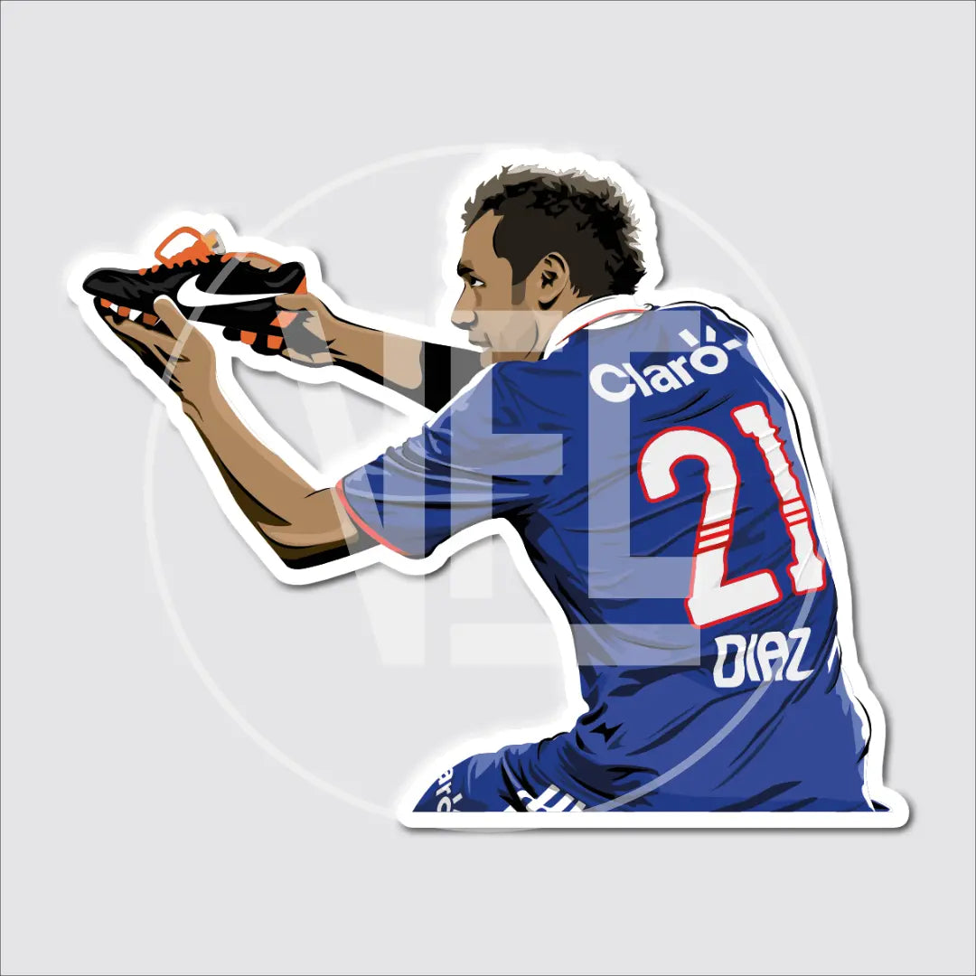 Sticker / Marcelo Díaz - Ilustrado por Vector FC