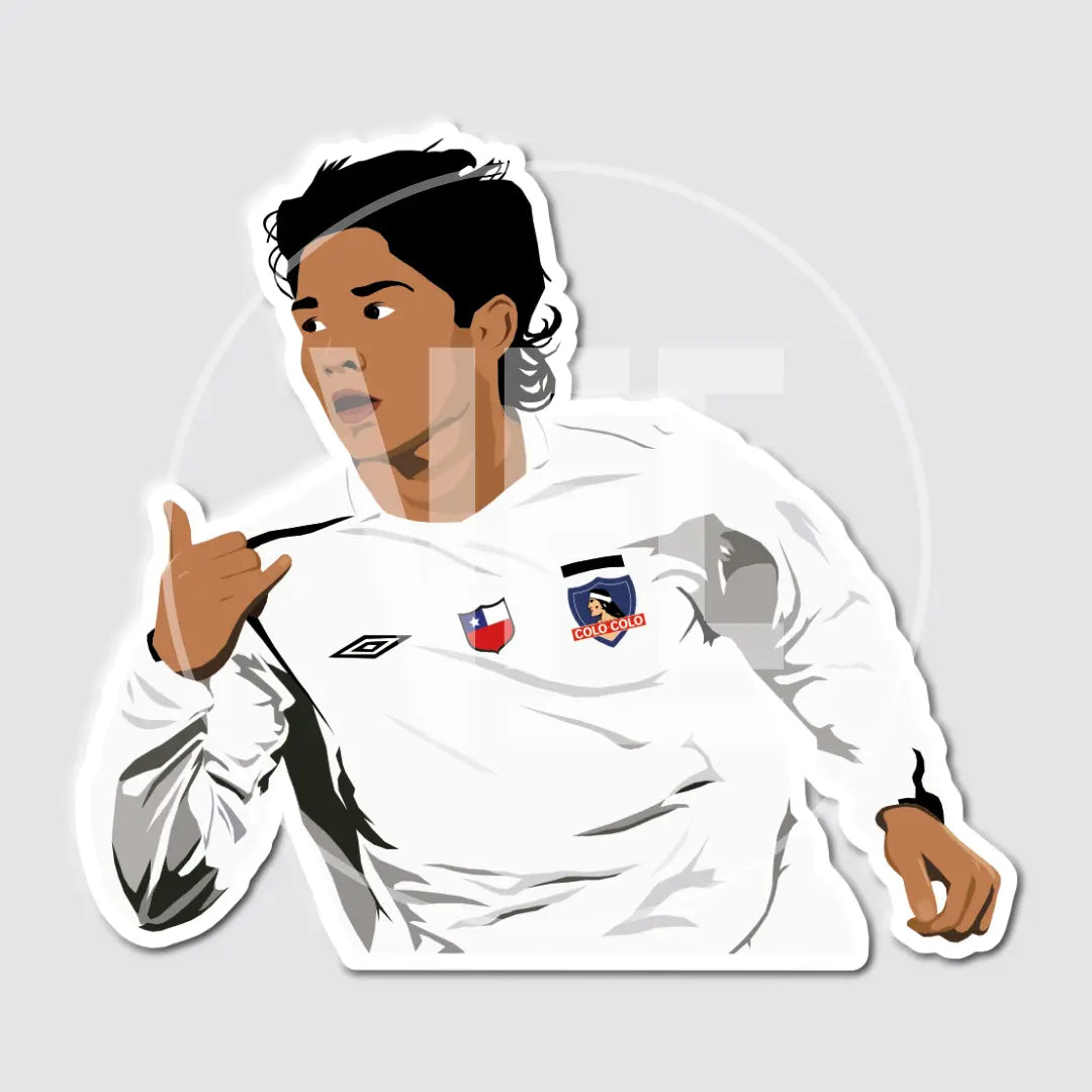 Sticker / Matías Fernandez - Ilustrado por Vector FC