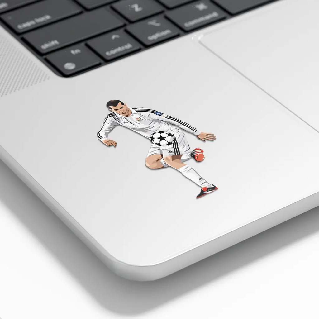 Sticker / Zinedine Zidane - Ilustrado por Vector FC