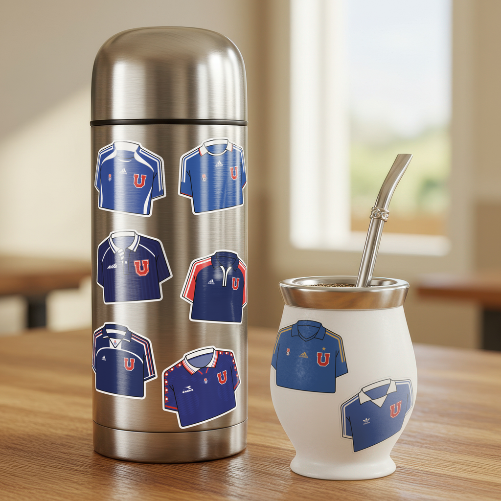 Lámina stickers / Camisetas U. de Chile - Ilustrado por Vector FC