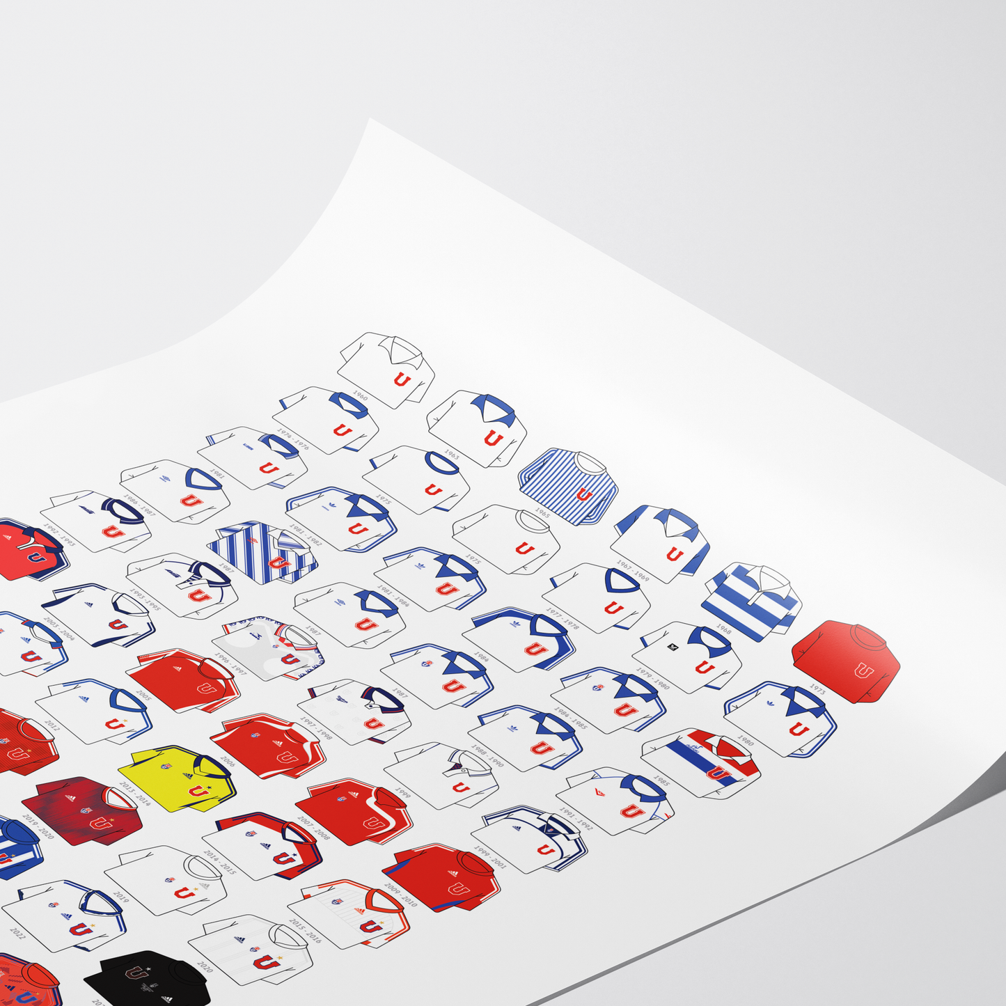 Poster / Camisetas U. de Chile - visita
