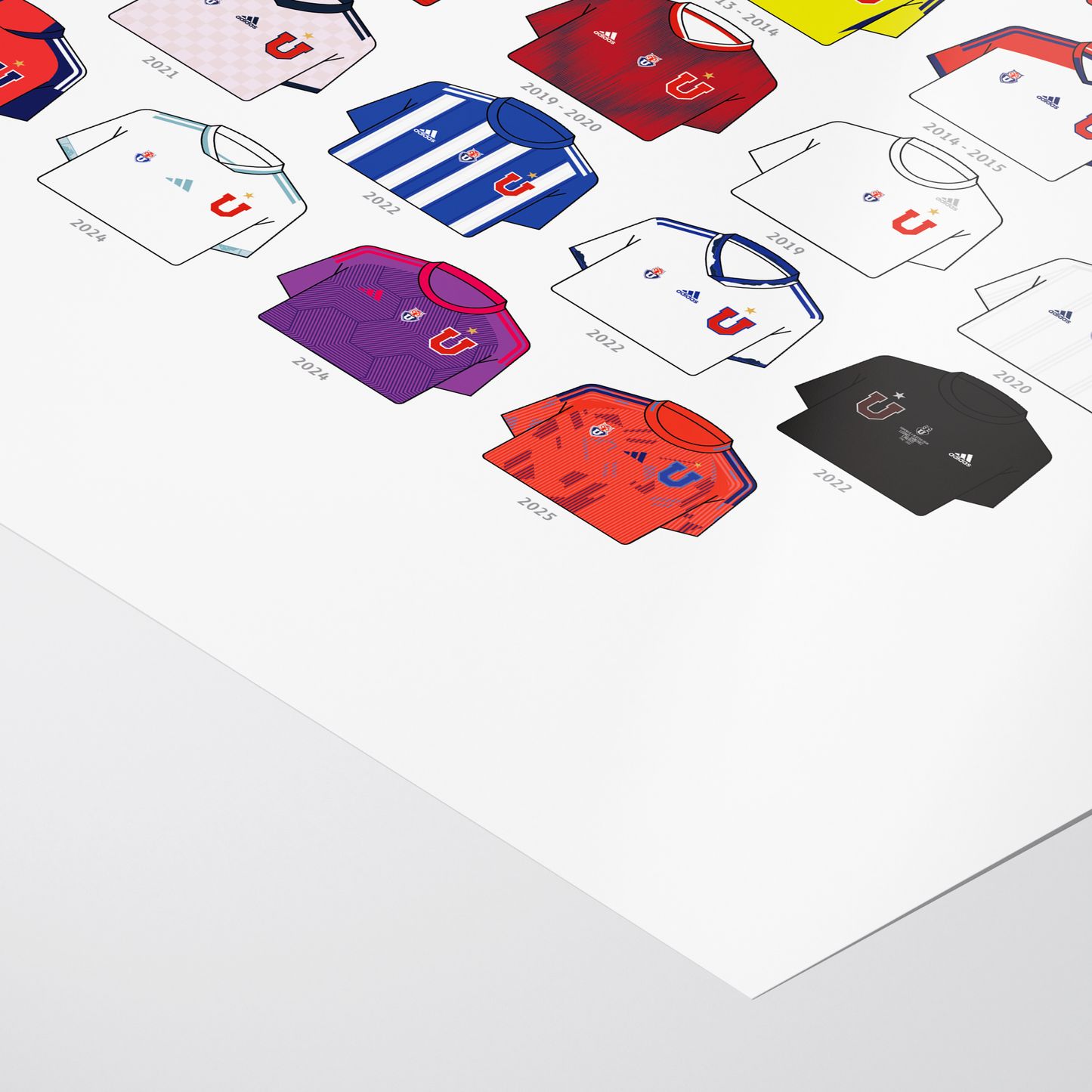 Poster / Camisetas U. de Chile - visita