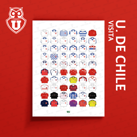 Poster / Camisetas U. de Chile - visita 2026