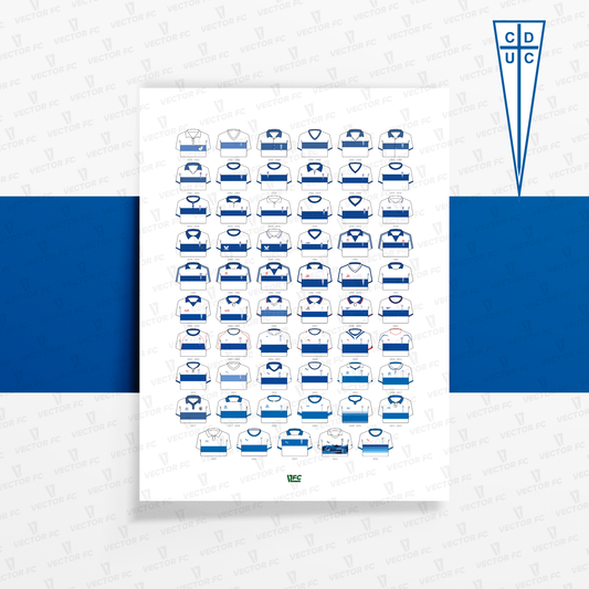 Poster / Camisetas U. Católica - local 2026 - Ilustrado por Vector FC