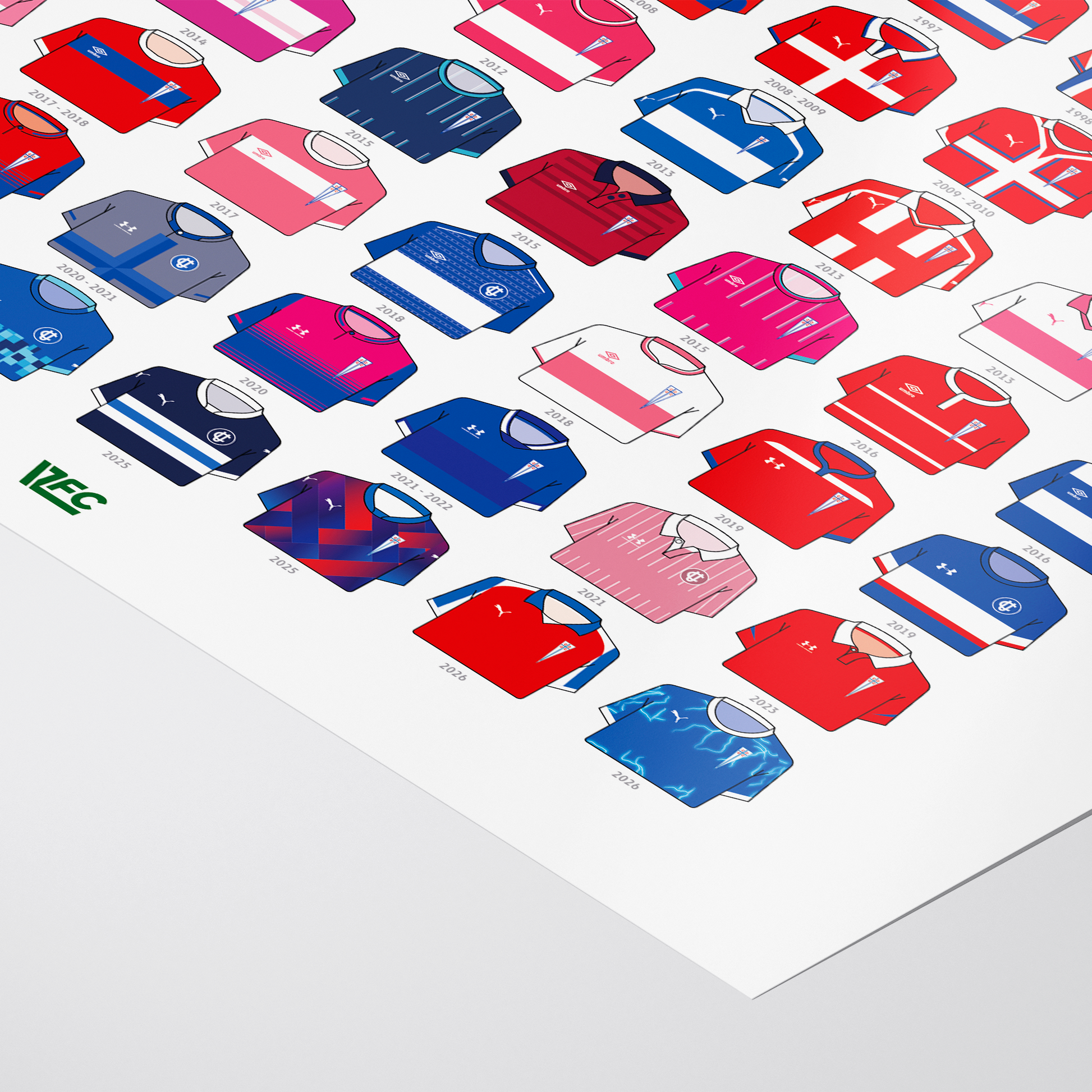 Poster / Camisetas U. Católica - visita 2026 (2.0) - Ilustrado por Vector FC