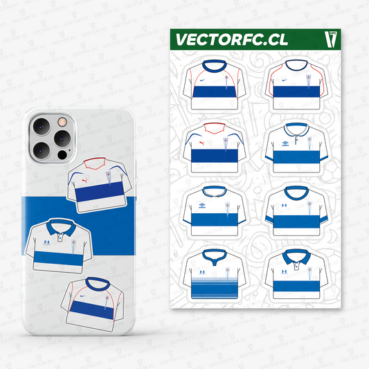 Lámina stickers / Camisetas U. Católica - Ilustrado por Vector FC