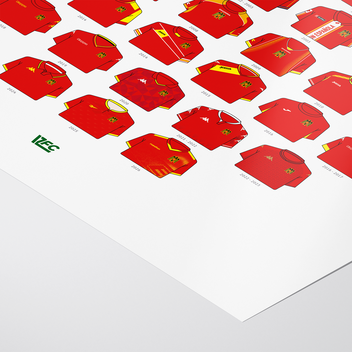 Poster / Camisetas Unión Española 2026 - Ilustrado por Vector FC