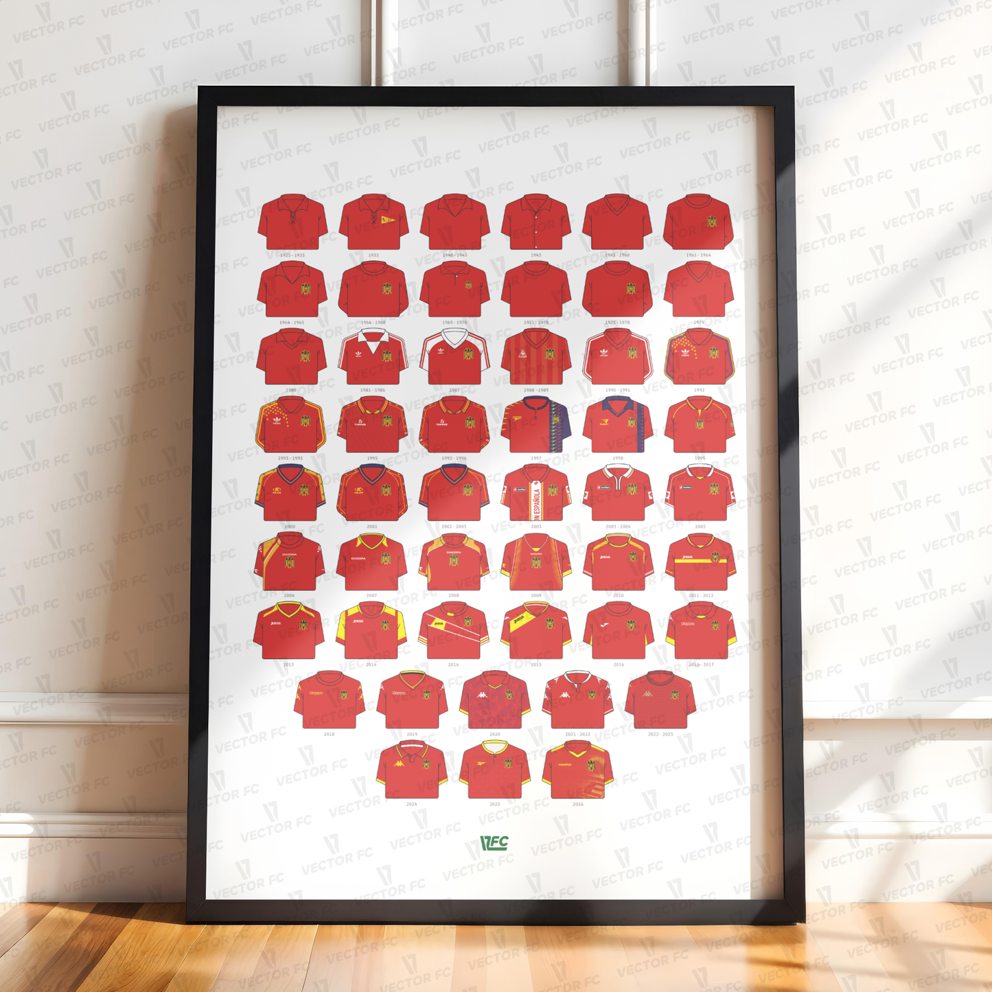 Poster / Camisetas Unión Española 2026 - Ilustrado por Vector FC