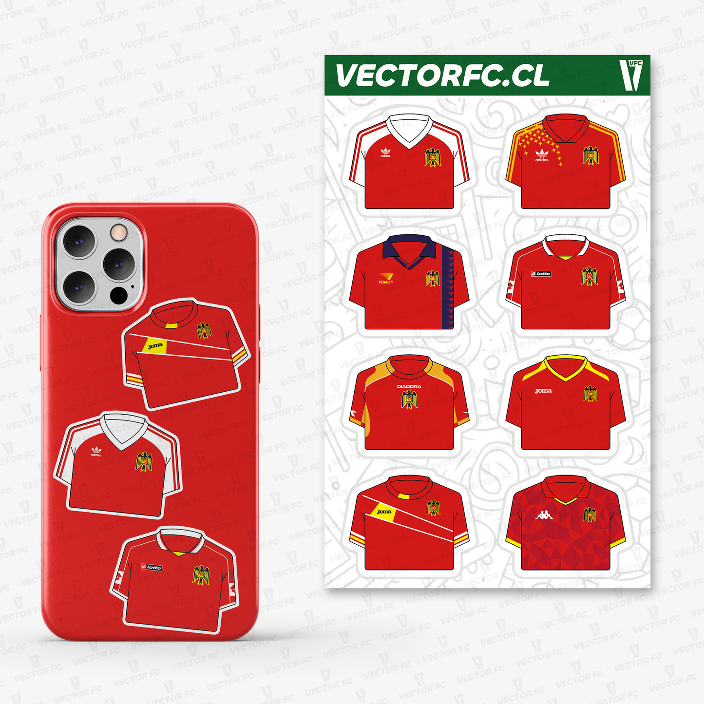 Lámina stickers / Camisetas Unión Española