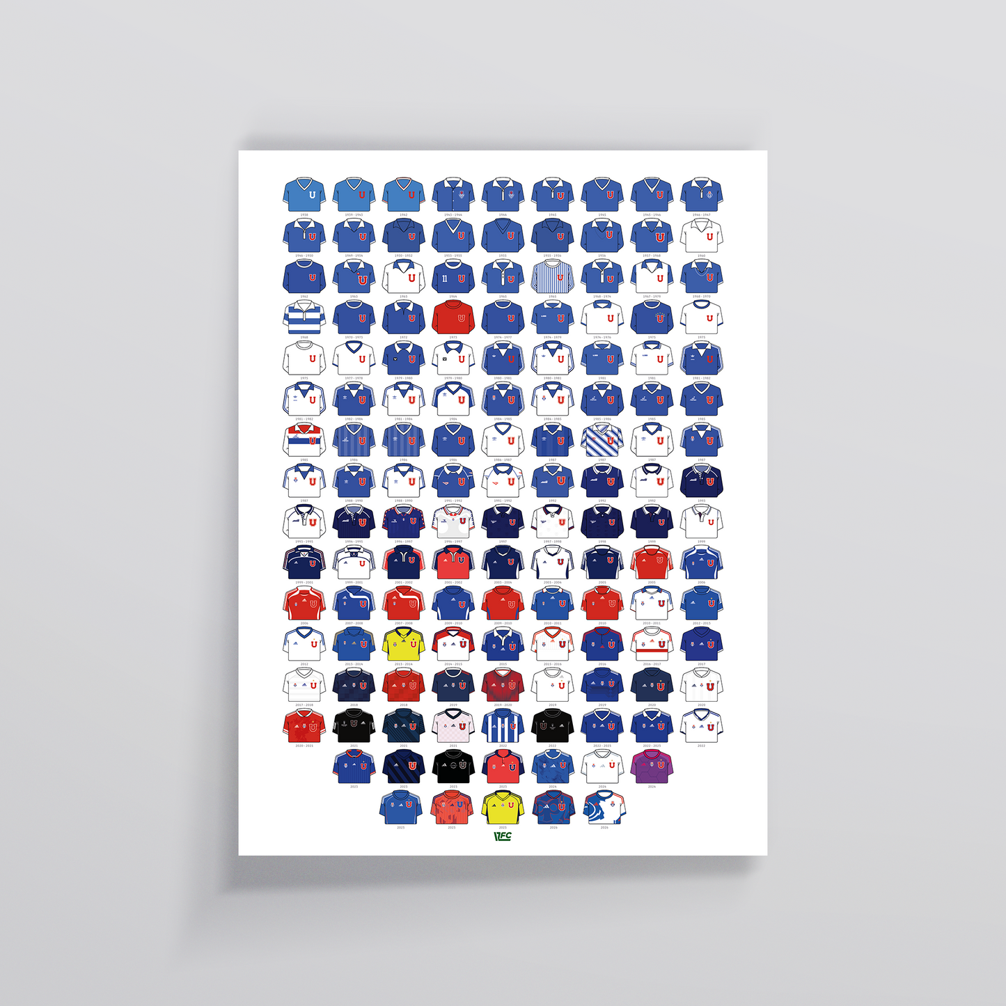 Poster / Camisetas U. de Chile 2026 (todas)