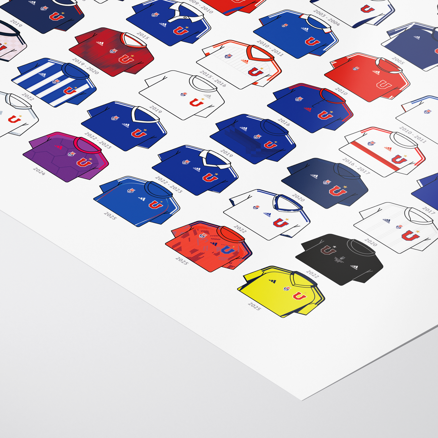 Poster / Camisetas U. de Chile (todas)