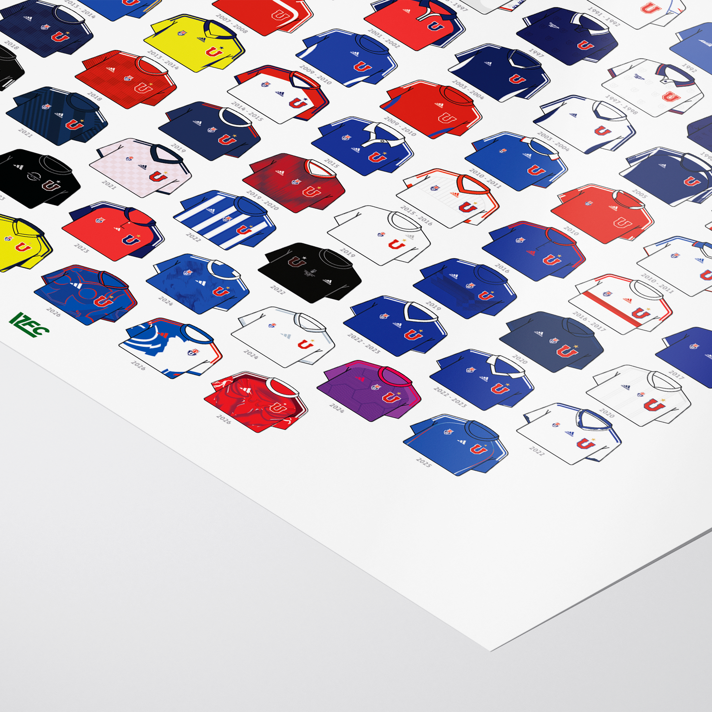 Poster / Camisetas U. de Chile 2026 (todas)