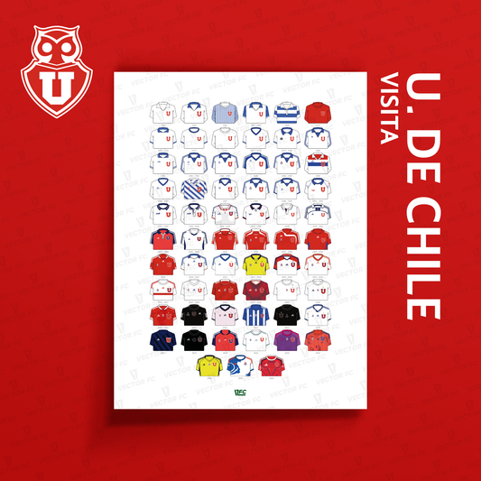 Poster / Camisetas U. de Chile - visita 2026