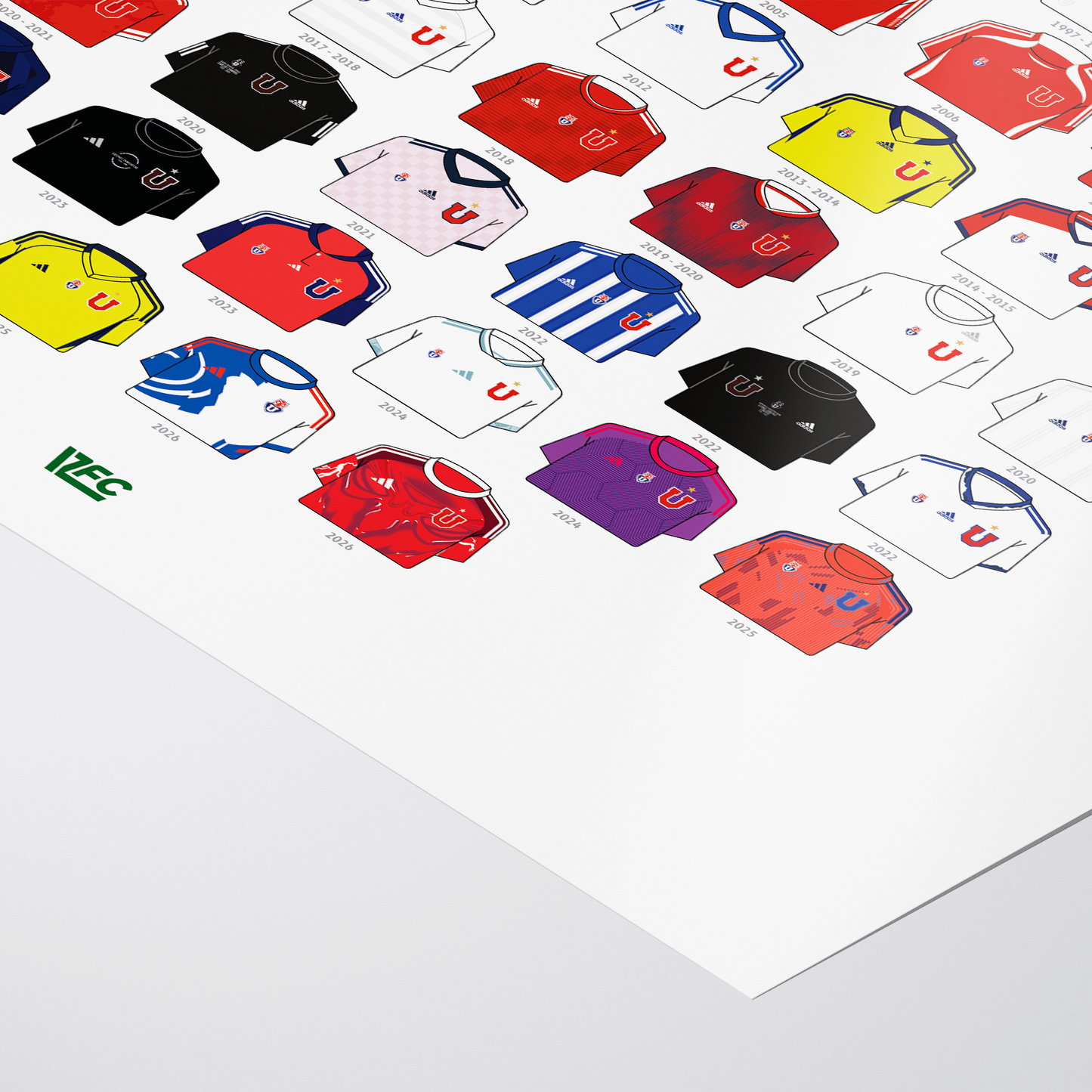 Poster / Camisetas U. de Chile - visita 2026