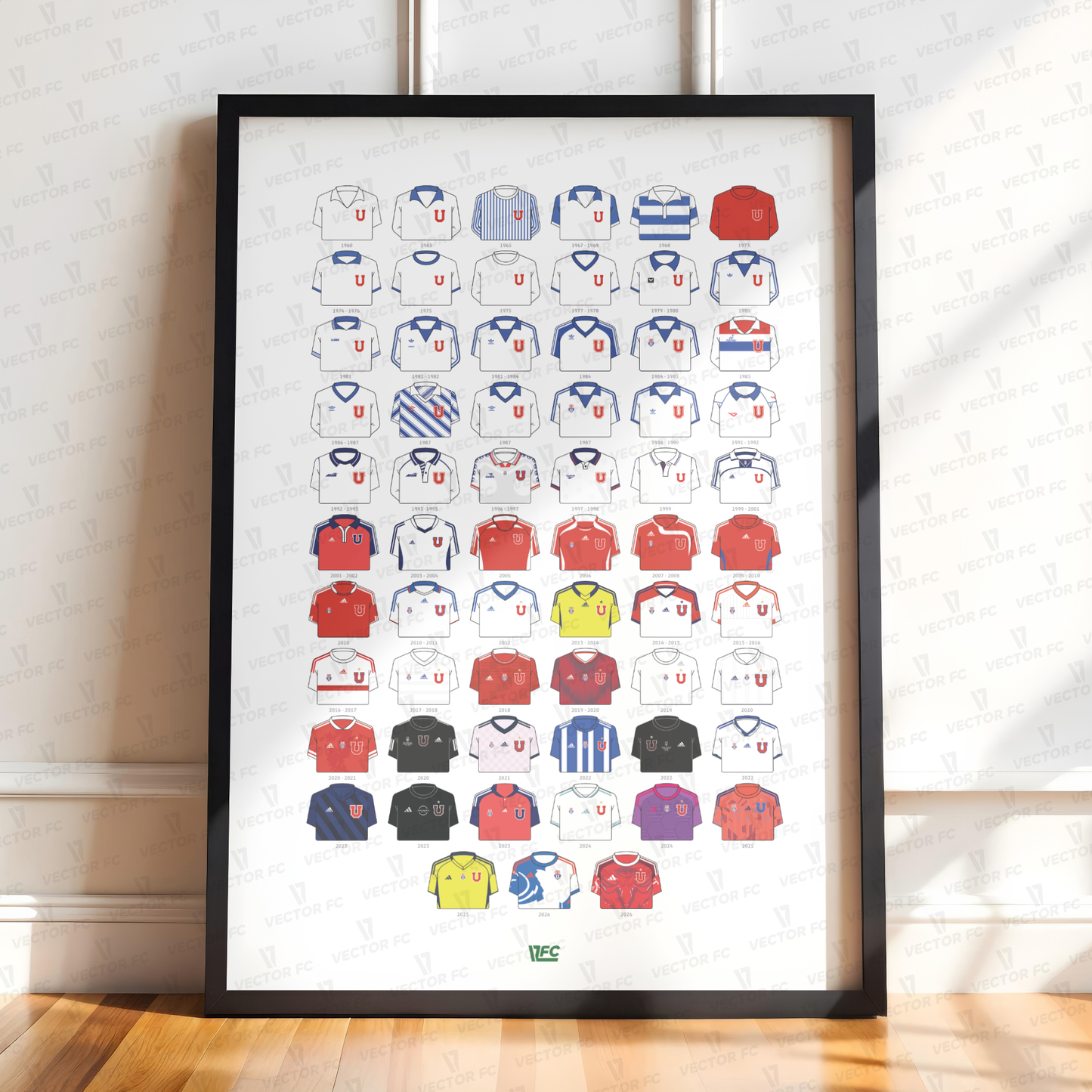 Poster / Camisetas U. de Chile - visita 2026