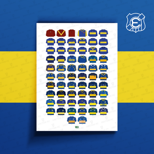 Poster / Camisetas Everton 2026 (2.0) - Ilustrado por Vector FC