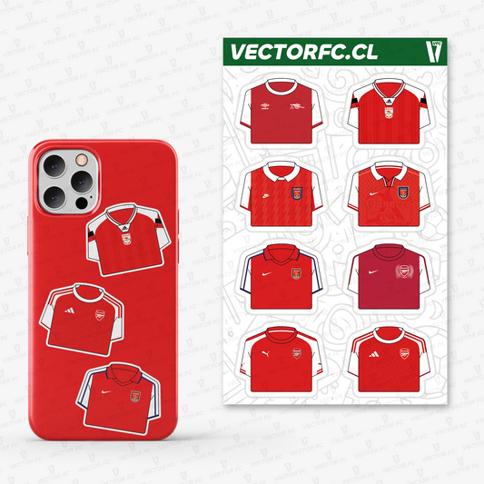 Lámina stickers / Camisetas Arsenal - Ilustrado por Vector FC