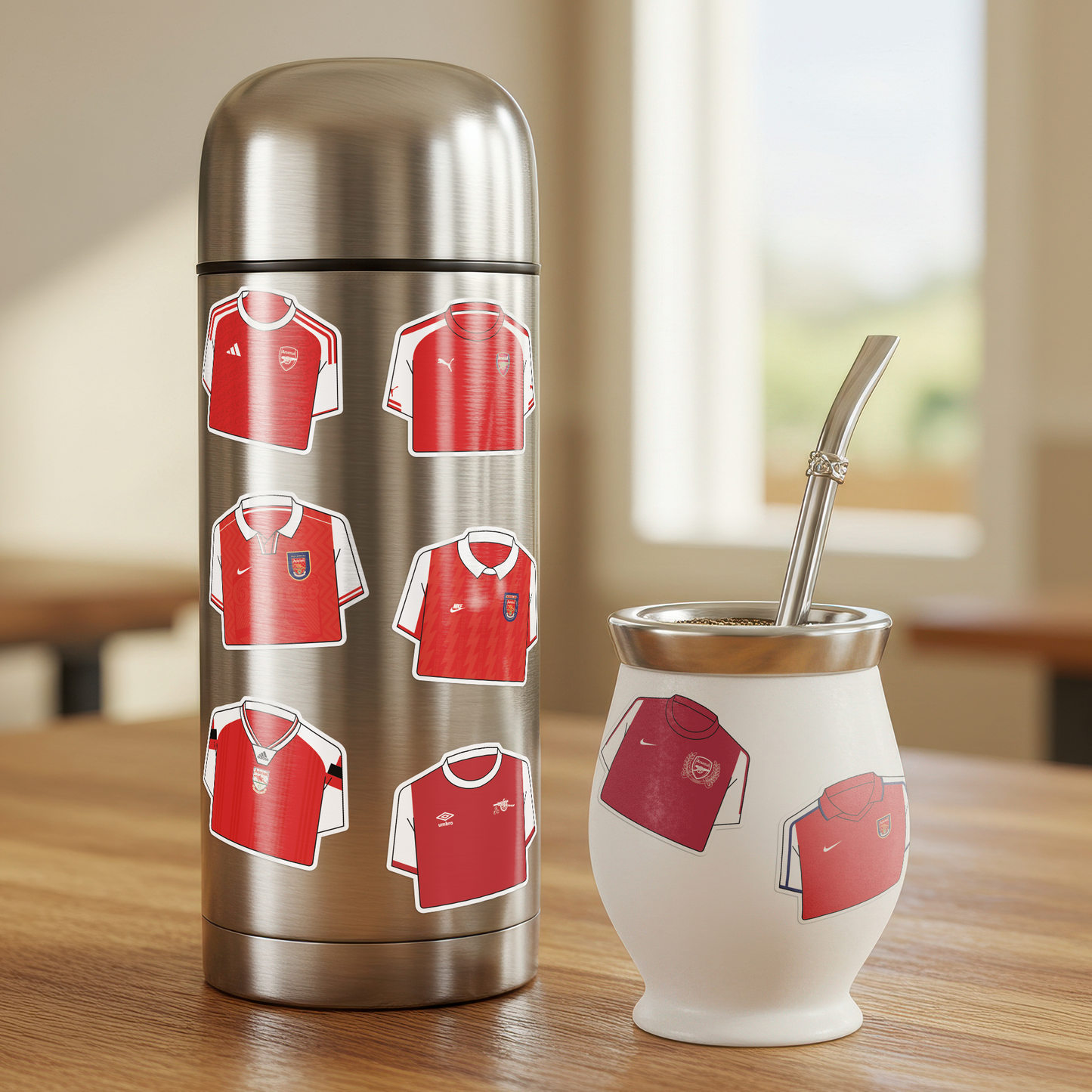Lámina stickers / Camisetas Arsenal