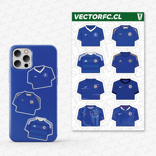 Lámina stickers / Camisetas Chelsea - Ilustrado por Vector FC