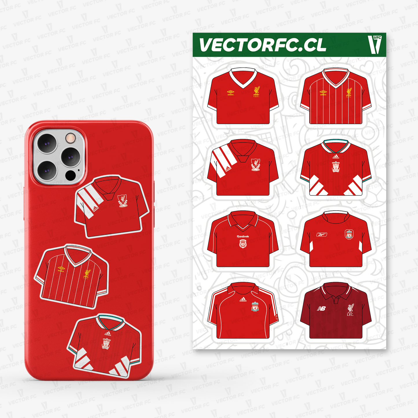 Lámina stickers / Camisetas Liverpool