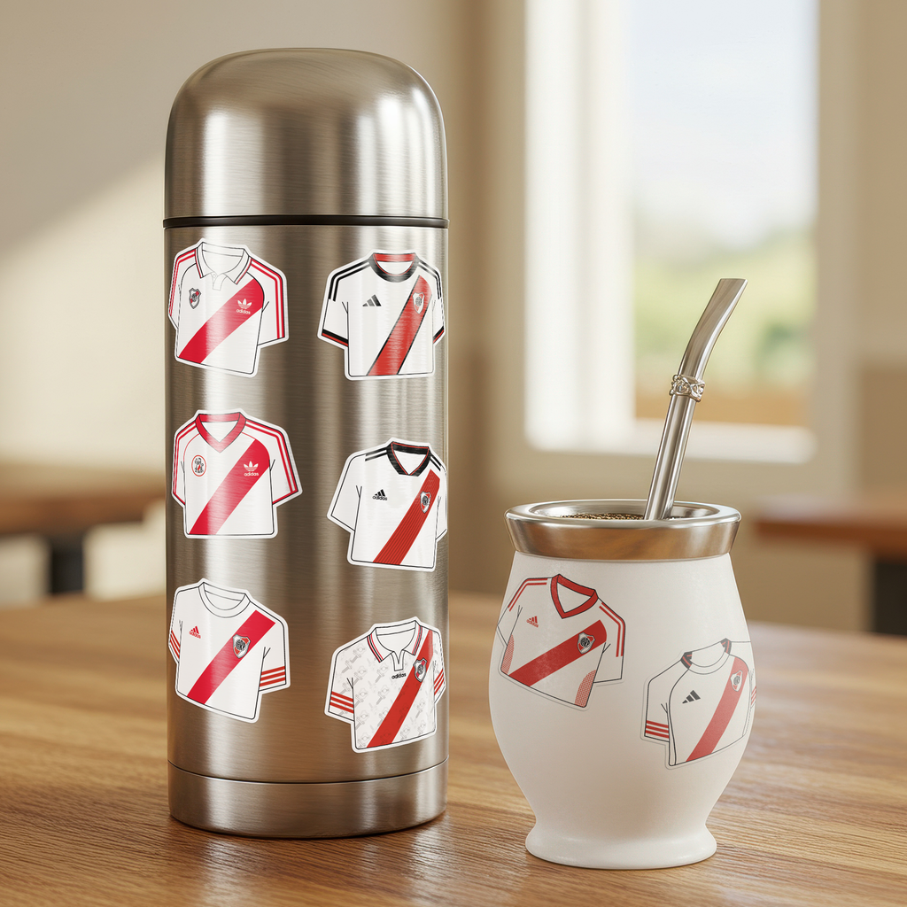 Lámina stickers / Camisetas River Plate - Ilustrado por Vector FC