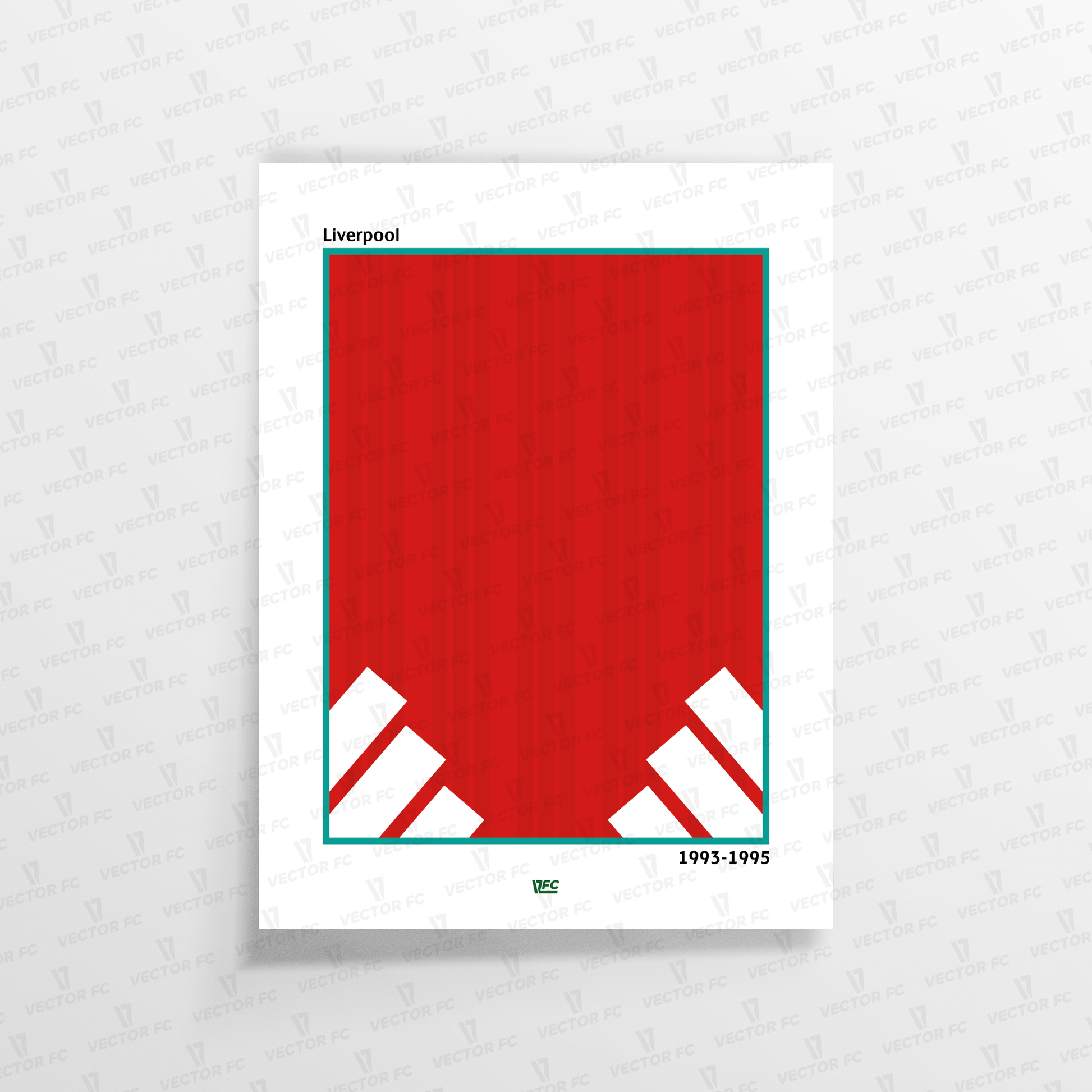 Poster / Liverpool 93-95 - Ilustrado por Vector FC